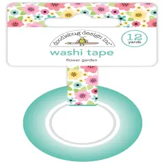 Doodlebug Washi Tape 15mmX12yd-Flower Garden