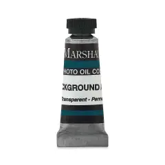 Marshall"s Photo Oil Color - Background Aqua, 1/2" x 2" Tube