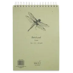 SMLT Art Cream Wirebound Sketch Pad - 8-1/4" x 11-3/4", 100 Sheets