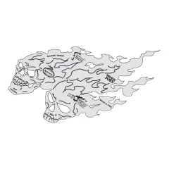 Iwata Artool Freehand Template - Set of 4, HotHeadz Smokin' Joes