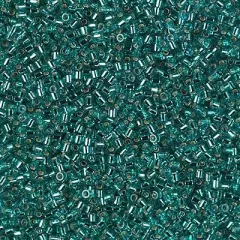 Miyuki Delica Bead 15/0, DBS1208, Silver Lined Caribbean Teal