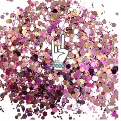 Never Gonna Give You Up Pixie for Poxy Chef's Kiss Chunky Glitter Mix