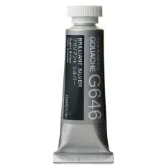 Holbein Artists' Gouache - Brilliant Silver, 15 ml tube
