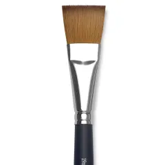 Winsor & Newton Artists' Kolinsky Sable Watercolor Brush - One-Stroke, Short Handle, Size 3/4"