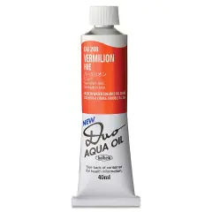 Holbein Duo Aqua Water Soluble Oils - Vermilion Hue, 40 ml tube