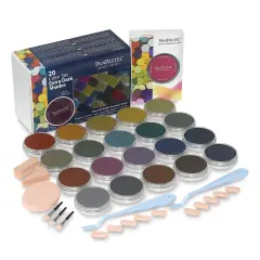 PanPastel Artists&rsquo; Painting Pastels Set - Extra Dark Shades, Set of 20