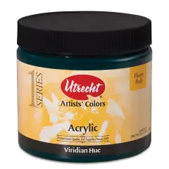 Utrecht Artists' Acrylic Paint - Viridian Hue, Pint