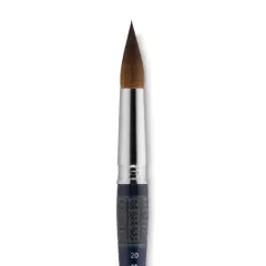 Escoda Optimo Kolinsky Sable Brush - Pointed Round, Short Handle, Size 20