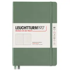 Leuchtturm1917 Dotted Hardbound Notebook - Olive, 5-3/4" x 8-1/4"