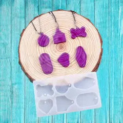 UV Safe Dog Cat Cow Luggage Tag and More Combo Mold for Epoxy Resin Art