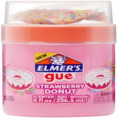 Elmer's Gue Pre-Made Slime 8oz W/Mix-Ins-Strawberry Donut
