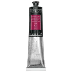Sennelier Extra-Fine Artist Acryliques - Quinacridone Fuschia, 200 ml tube