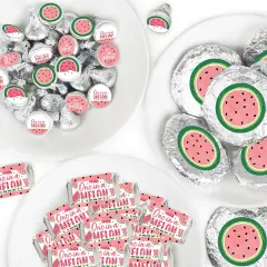 Big Dot of Happiness Sweet Watermelon - Fruit Party Candy Favor Sticker Kit - 304 Pieces