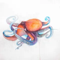 Colorful Octopus Poster Print by Atelier B Art Studio - Item # VARPDXBEGANI341