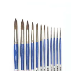 Blick Scholastic Ox Brush Set - Round, Short Handle, Set of 12