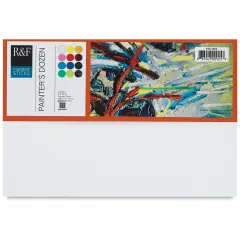 R&F Pigment Sticks - Set of 12 with Gessobord, Painter's Dozen, 38 ml