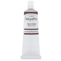 CAS AlkydPro Fast-Drying Alkyd Oil Color - Burnt Umber, 70 ml tube
