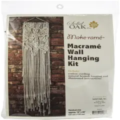 Solid Oak Macrame Wall Hanging Kit-Leaves & Branches