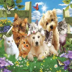 Sunsout Pups n kittens 300 pc Jigsaw Puzzle 54923