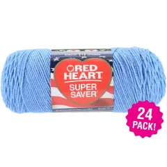 Multipack of 24 - Red Heart Super Saver Yarn-Light Periwinkle