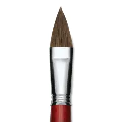 Escoda Bravo Light Ox Hair Brush - Long Filbert, Long Handle, Size 22