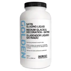 Golden Acrylic Glazing Liquid - Satin, 32 oz bottle