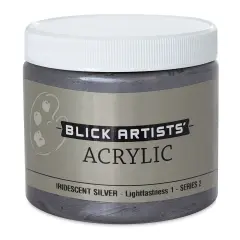 Blick Artists' Acrylic - Iridescent Silver, 16 oz jar