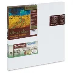 Masterpiece Vincent Pro Sausalito Cotton Canvas - 12" x 12", Acrylic Primed