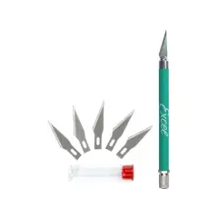 K18 Grip-On Knife With Extra Blades Green