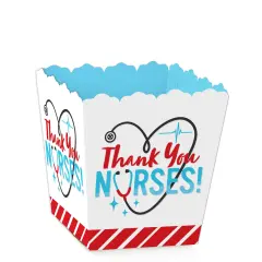 Big Dot of Happiness Thank You Nurses - Party Mini Favor Boxes - Nurse Appreciation Week Treat Candy Boxes - Set of 12