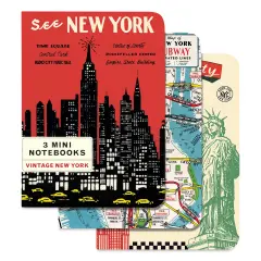 Cavallini Vintage New York Mini Notebooks - Pkg of 3
