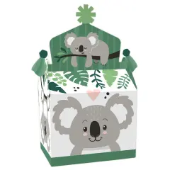 Big Dot of Happiness Koala Cutie - Treat Box Party Favors - Bear Birthday Party and Baby Shower Goodie Gable Boxes - Set of 12
