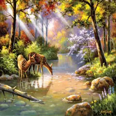 Sunsout Doe Re Me Creek 300 pc Jigsaw Puzzle 36599