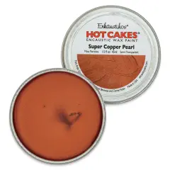Enkaustikos Hot Cakes Encaustic Paint - Super Copper Pearl, 45 ml tin