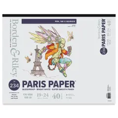 Borden & Riley Paris Paper Sketch Pad - 19" x 24", 40 Sheets