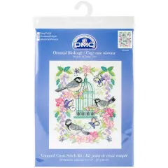 DMC Counted Cross Stitch Kit 8"X10"-Oriental Birdcage