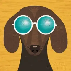 Beach Bums Dachshund I Poster Print by Michael Mullan - Item # VARPDX23289