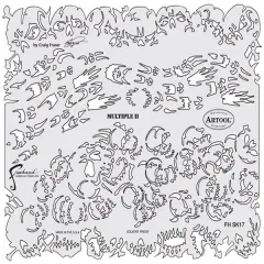 Iwata Artool Freehand Template - Return of Skull Master Multiple II