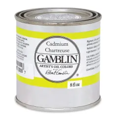 Gamblin Artist's Oil Color - Cadmium Chartreuse, 8 oz can