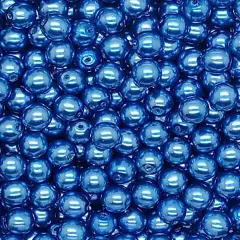 6mm Glass Pearl Dangles, 10 Charms in Your Choice of Colors, Adorabilities Blue