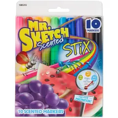 Mr.Sketch Scented Washable Marker Set 10/Pkg-Stix