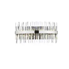 Serephina 24 inch crystal bath sconce in chrome