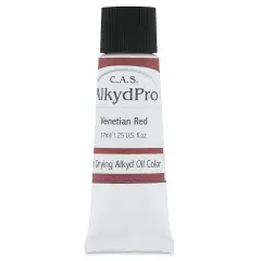 CAS AlkydPro Fast-Drying Alkyd Oil Color - Venetian Red, 37 ml tube