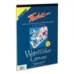 Fredrix Canvas Pad - 9" x 12", Watercolor, 10 Sheets
