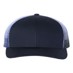 Richardson&reg; Printed Mesh Trucker Cap Navy/N to White Fade