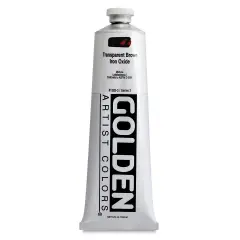 Golden Heavy Body Artist Acrylics - Transparent Brown Iron Oxide, 5 oz tube