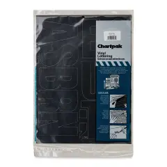 Chartpak Vinyl Letters &ndash; 4" Capital Letters, Black