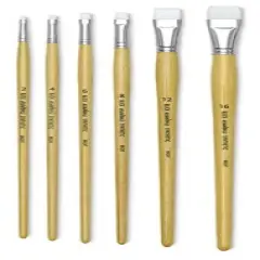 Blick Academic White Synthetic Brush Set - Bright, Set of 6