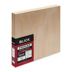Blick Premier Wood Panel - 12" x 12", 1-1/2" Gallery Profile, Cradled