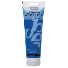 Pebeo High Viscosity Acrylics - Opaque Primary Cyan, 250 ml tube